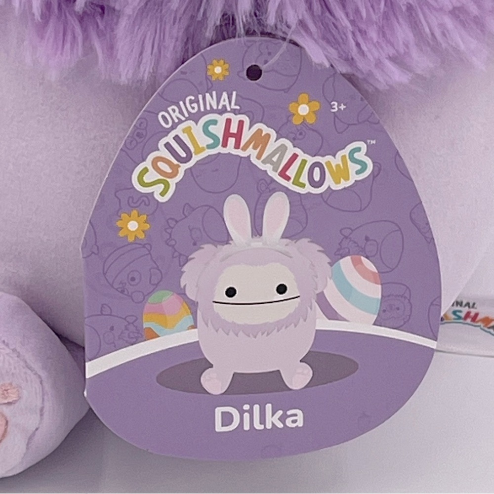 Squishmallows 8” Dilka the Purple Easter Bigfoot - Picture 8 of 8